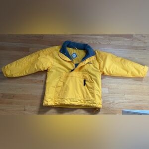 Yellow Jacket with Gray Accents with zip out hood